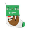 Search for cute sloth christmas stockings cartoon