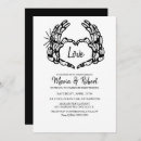 Search for skeleton hand invitations Black and white