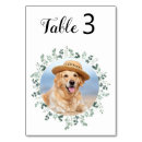 Search for dog wedding table cards Furbaby