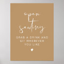Search for open seating wedding signs No seating plan