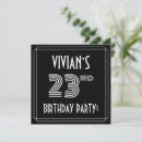 Search for 23rd birthday invitations Stylish
