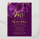 Search for red 90th birthday invitations Rose
