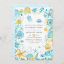 Search for sea shells wedding invitations Ocean