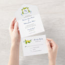 Search for watercolor crest wedding invitations All in one