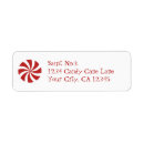 Search for peppermint candy return address labels Sweet
