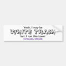 Search for trash bumper stickers White