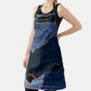 Search for navy blue and gold aprons Abstract pattern