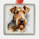 Search for airedale christmas tree decorations Watercolor