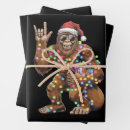 Search for bigfoot wrapping paper Santa