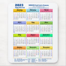 Search for office calendar mouse mats Year at a glance