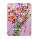 Search for pink flowers rectangular magnets Daisy