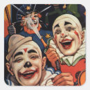 Search for vintage clown stickers Retro