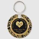 Search for wedding souvenirs key rings Black and gold