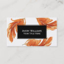 Search for feather business cards Stylish