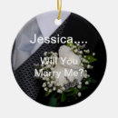 Search for surprising christmas tree decorations Will you marry me
