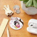 Search for cute japanese girl key rings Kokeshi