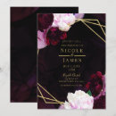 Search for wine and gold wedding invitations Maroon