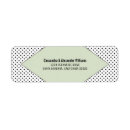 Search for polka dot wedding return address labels Modern