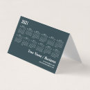 Search for business card calendars Create your own