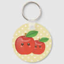 Search for apple round key rings Kawaii