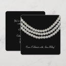 Search for pearl necklace invitations Elegant