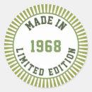 Search for made in 1968 stickers Born