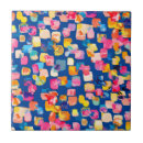 Search for blue yellow geometric pattern tiles Watercolor