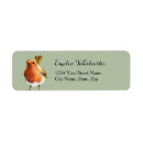 Search for red bird return address labels Cute
