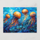 Search for underwater painting postcards Marine life