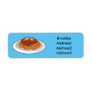 Search for pasta return address labels Spaghetti