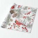 Search for red cardinal christmas wrapping paper Berry