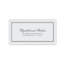 Search for typography wedding return address labels Classic
