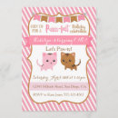 Search for kitten 1st birthday invitations Girl