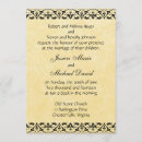Search for gold filigree wedding invitations Classic
