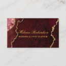 Search for red wine business cards Makeup artist