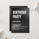 Search for grunge birthday invitations Black