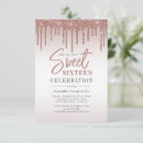 Search for feminine sweet 16 invitations Glam