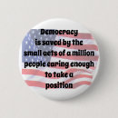 Search for democracy round badges Voting