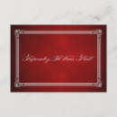 Search for deep red rsvp cards Response