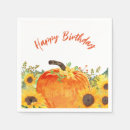 Search for fall birthday napkins Rustic