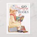 Search for child reading book postcards Vintage