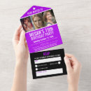 Search for all black birthday invitations Rsvp
