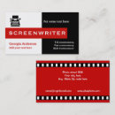 Search for screenwriter business cards Typewriter