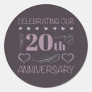 Search for 20th anniversary stickers Elegant