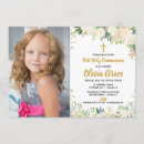 Search for rose gold first communion invitations Elegant