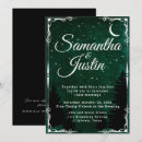 Search for fantasy wedding invitations Emerald