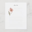 Search for lined floral stationery paper Pink