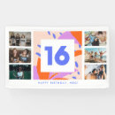 Search for 16th birthday banners Sweet 16