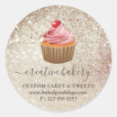 Search for gold cupcake stickers Pastry chef