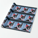 Search for boston terrier christmas wrapping paper Santa